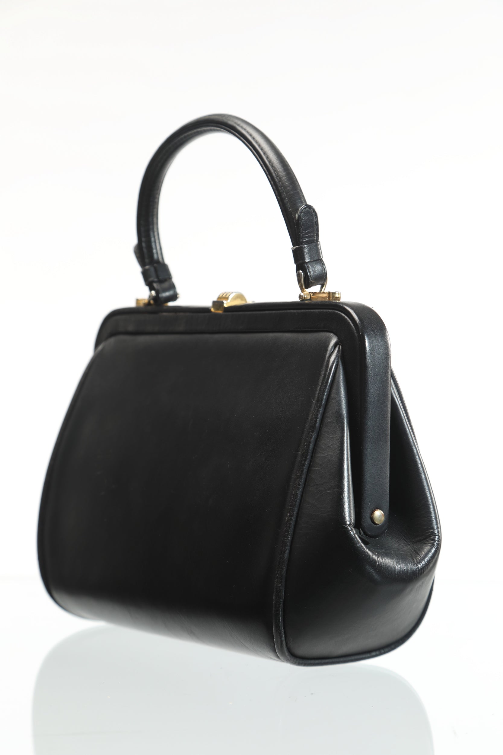 Borsa anni 50 in velluto devoré nero