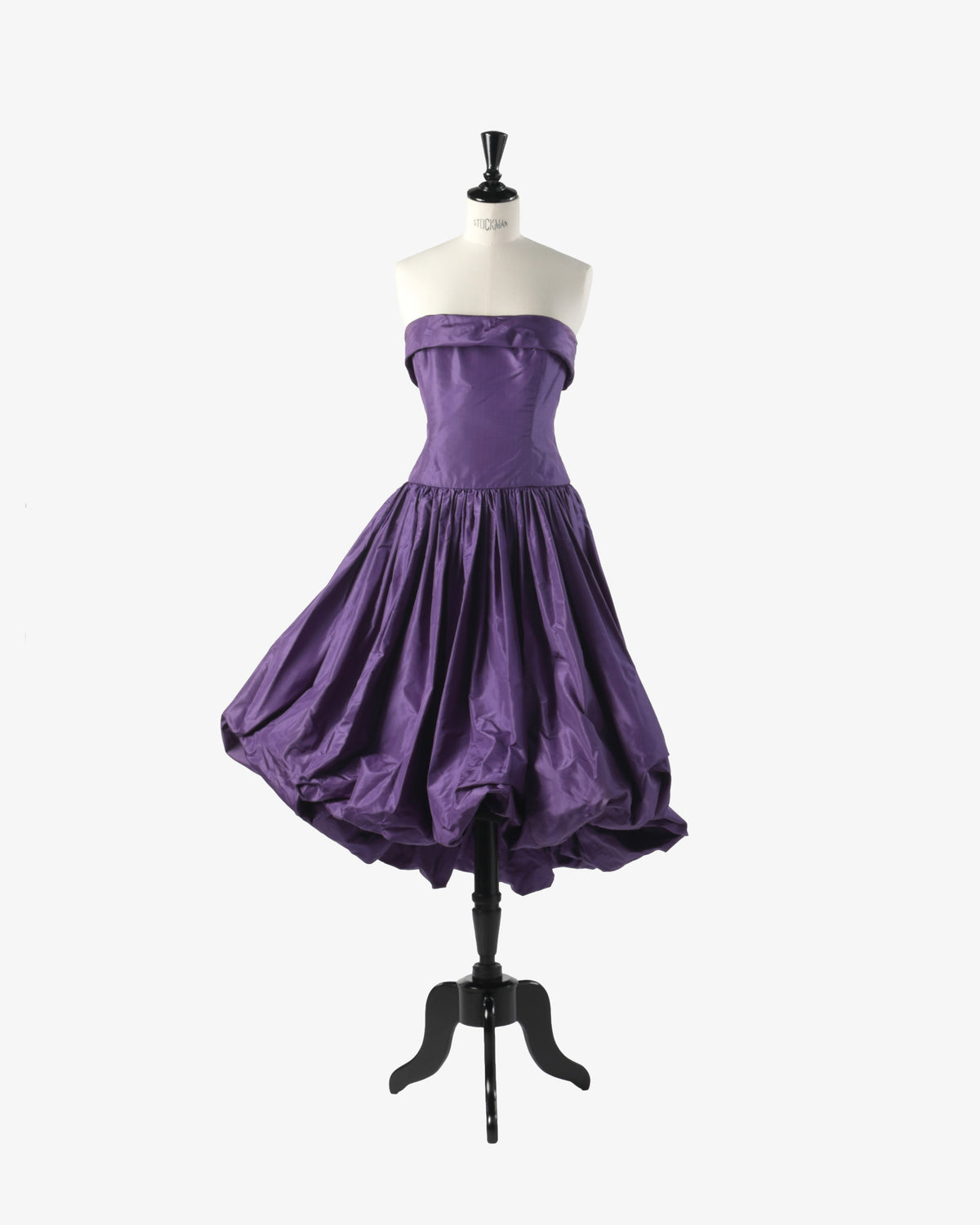 Fendi dress designed by Karl Lagerfeld in the 80s in silk taffeta