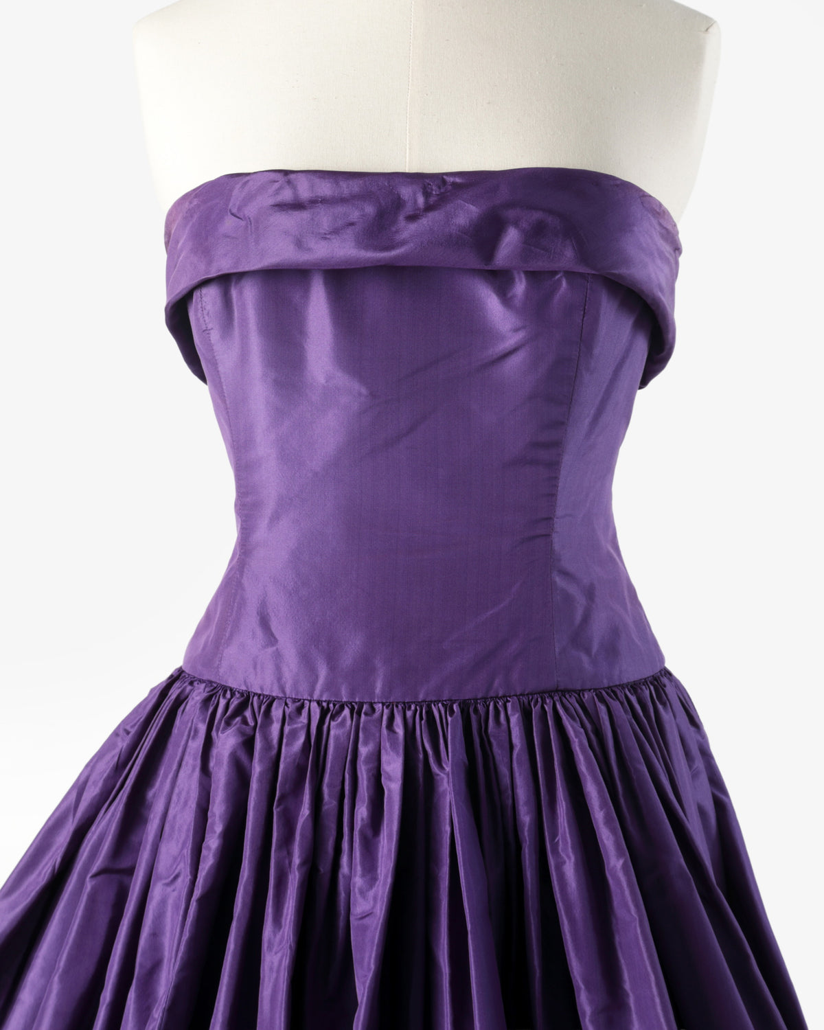 Fendi dress designed by Karl Lagerfeld in the 80s in silk taffeta