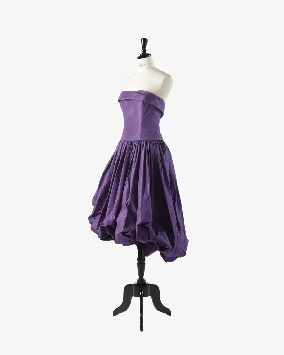 Fendi dress designed by Karl Lagerfeld in the 80s in silk taffeta