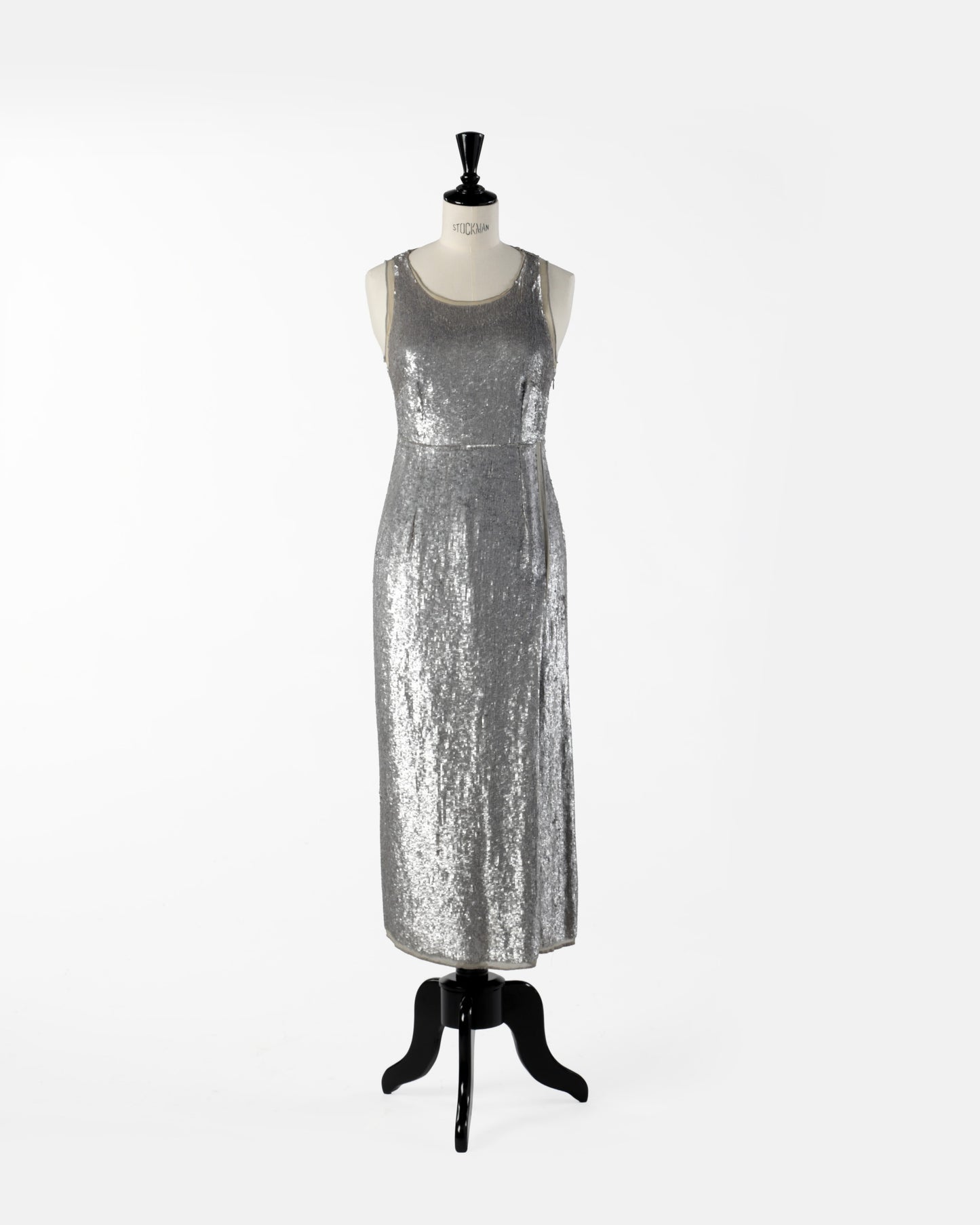 Abito Fendi anni 90 paillettes argento