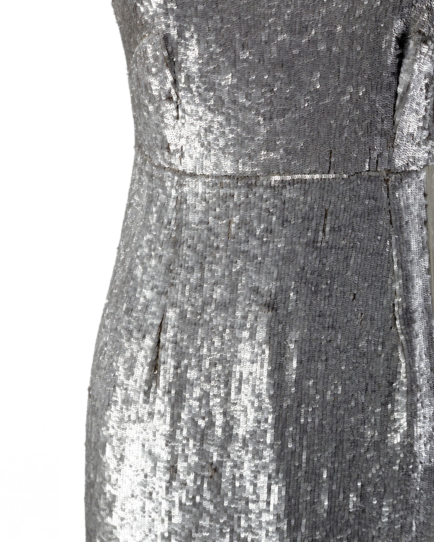 Abito Fendi anni 90 paillettes argento