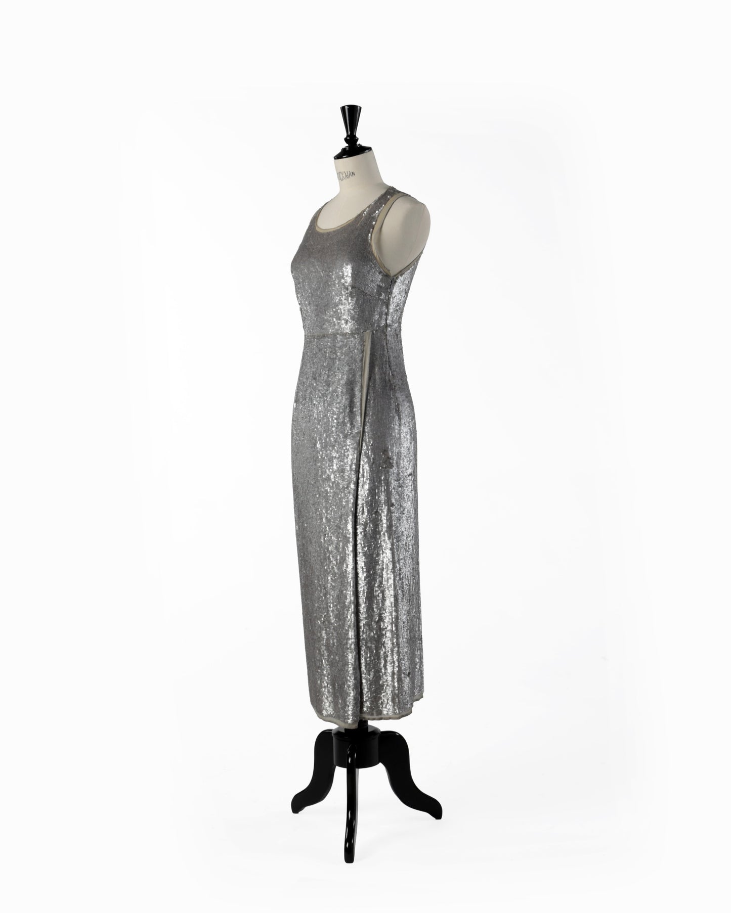 Abito Fendi anni 90 paillettes argento