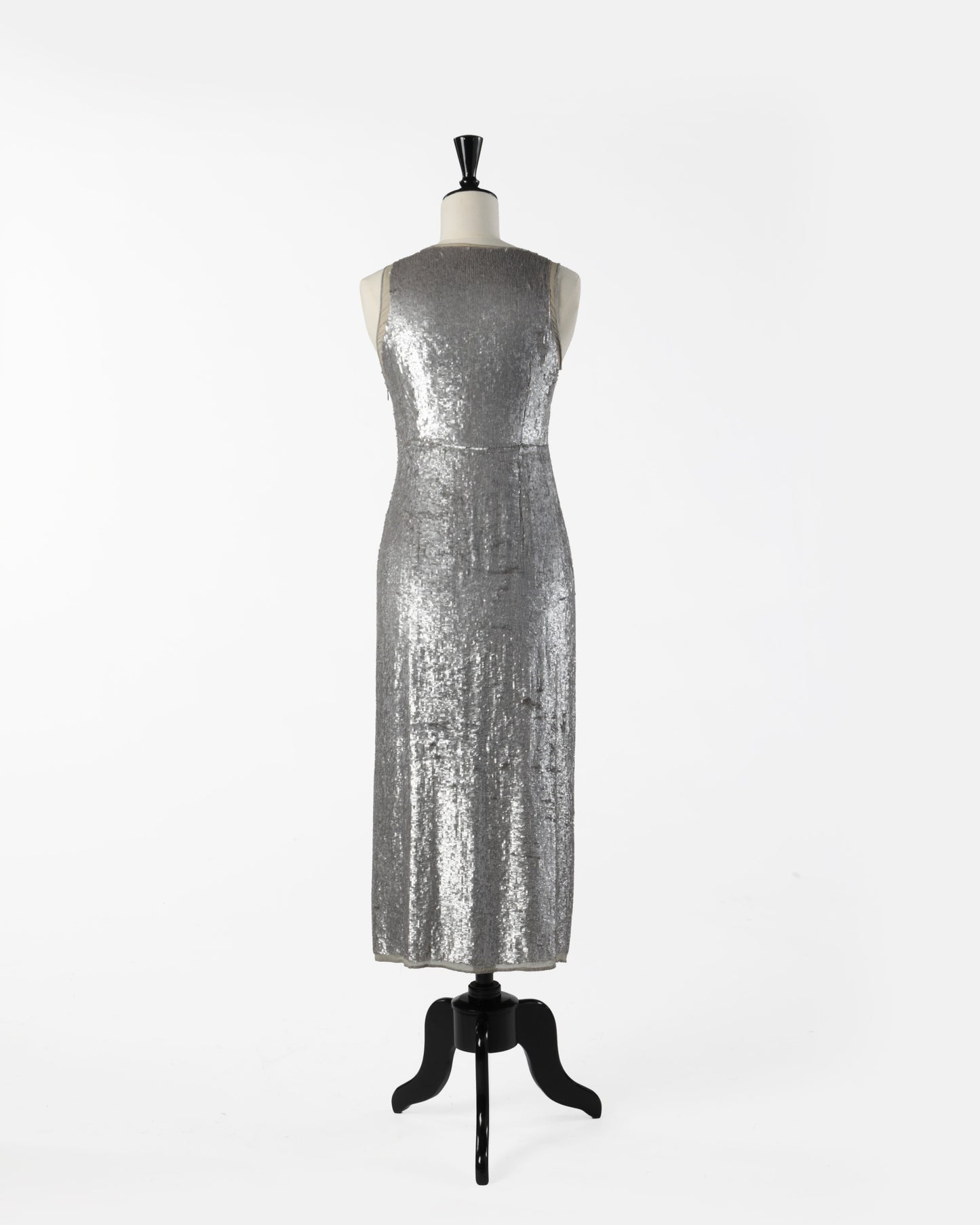 Abito Fendi anni 90 paillettes argento