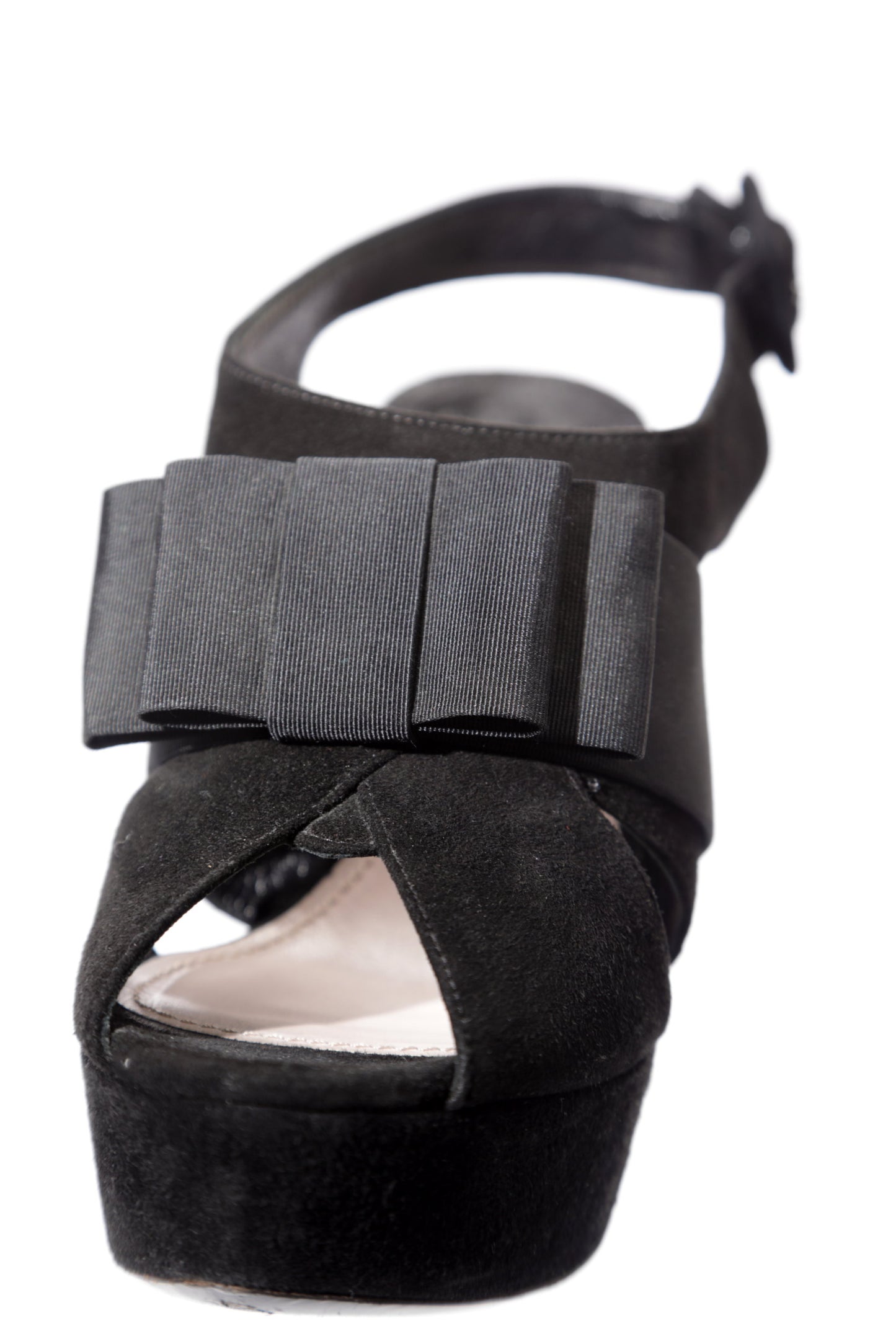 Miu Miu black suede sandal