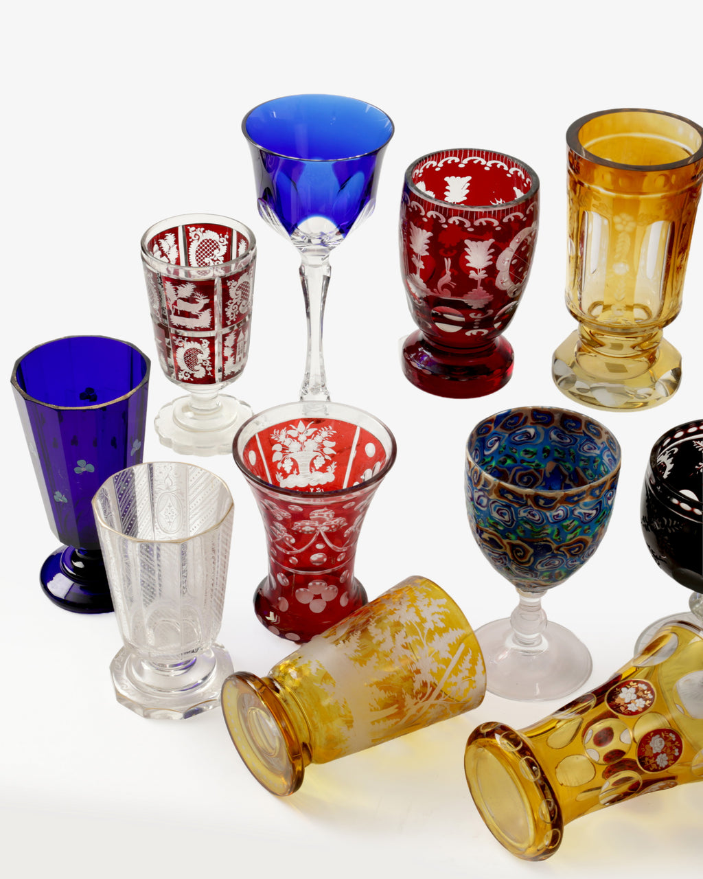 Collezione bicchieri manifatture assortite