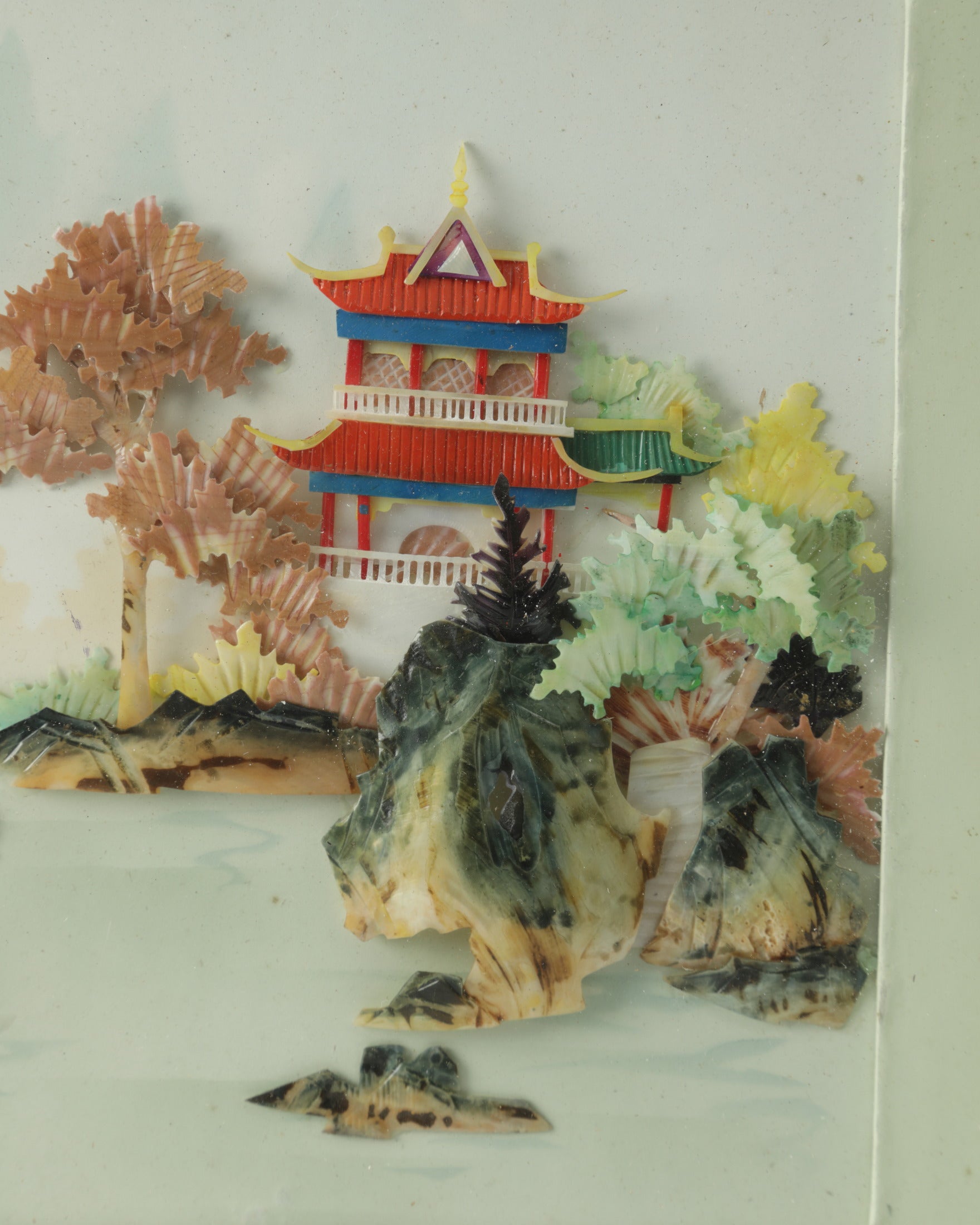 Pair of Japanese Diorama Paintings from the 1970s