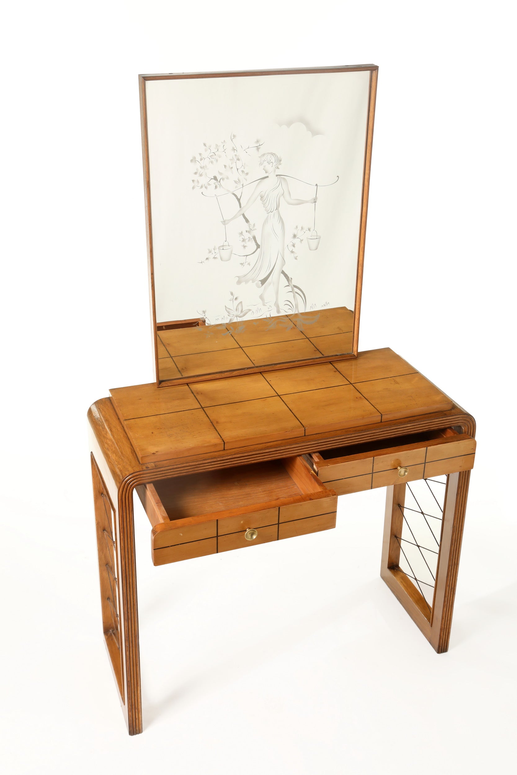 Console with mirror from the 50s