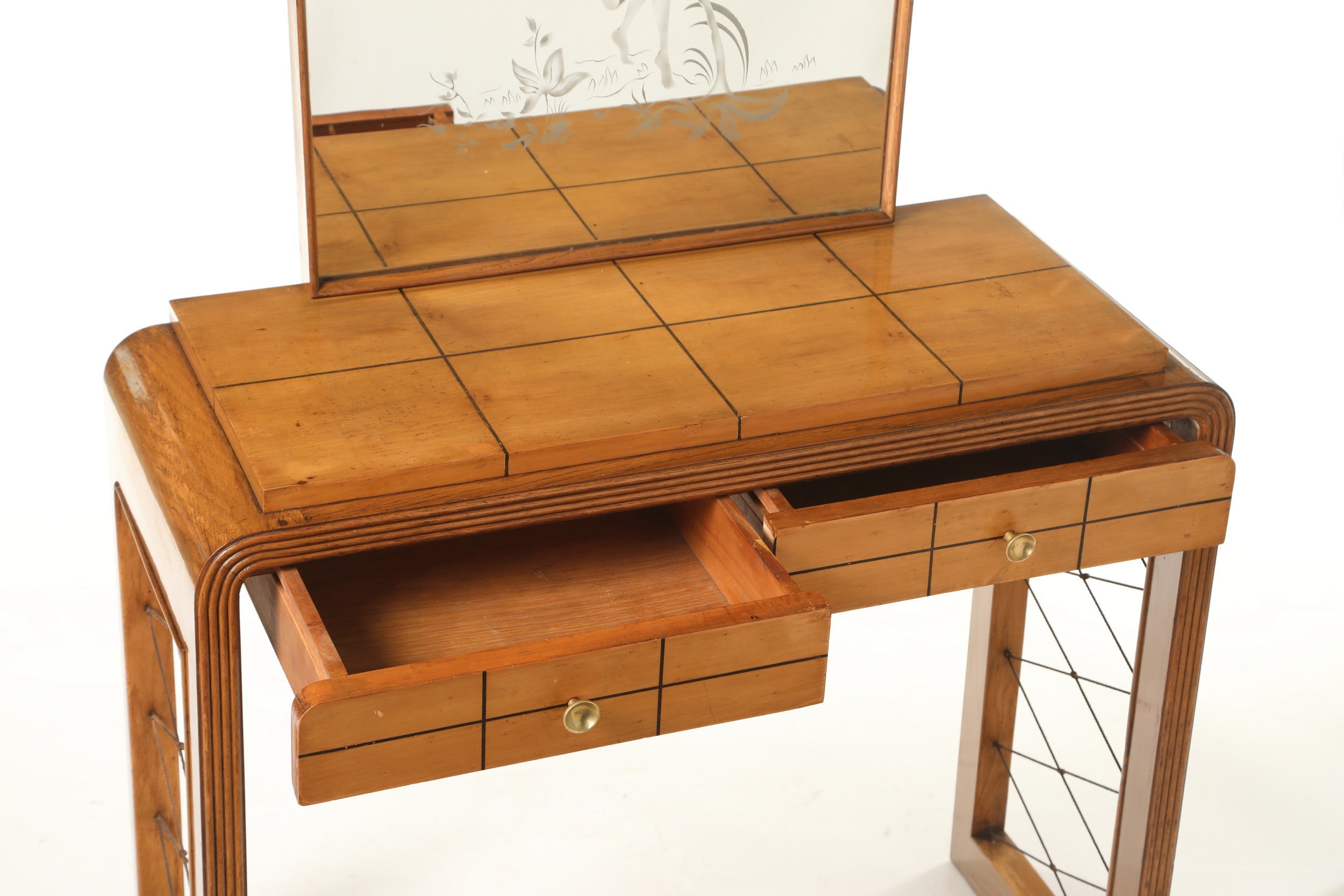 Console with mirror from the 50s