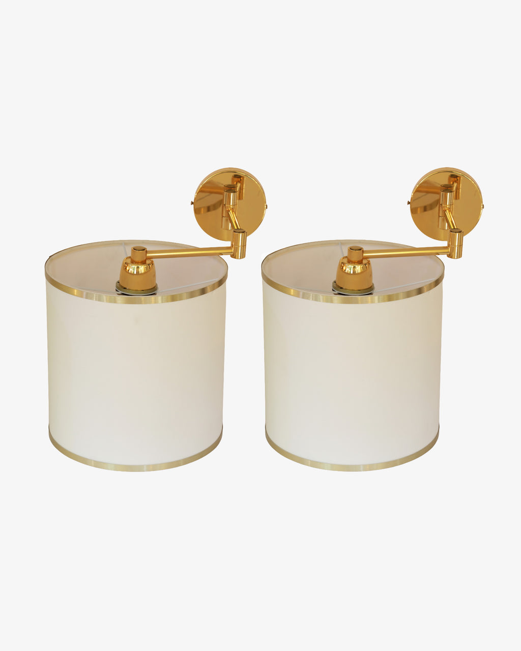 Pair of adjustable 1970s wall lamps