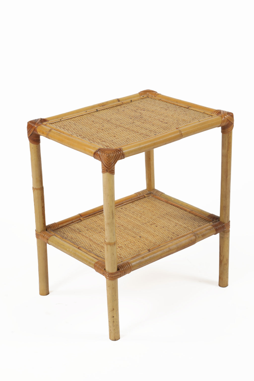 Tavolino anni 60 vimini bamboo
