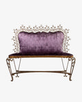 Pier Luigi Colli wrought iron bench from the 1950s
