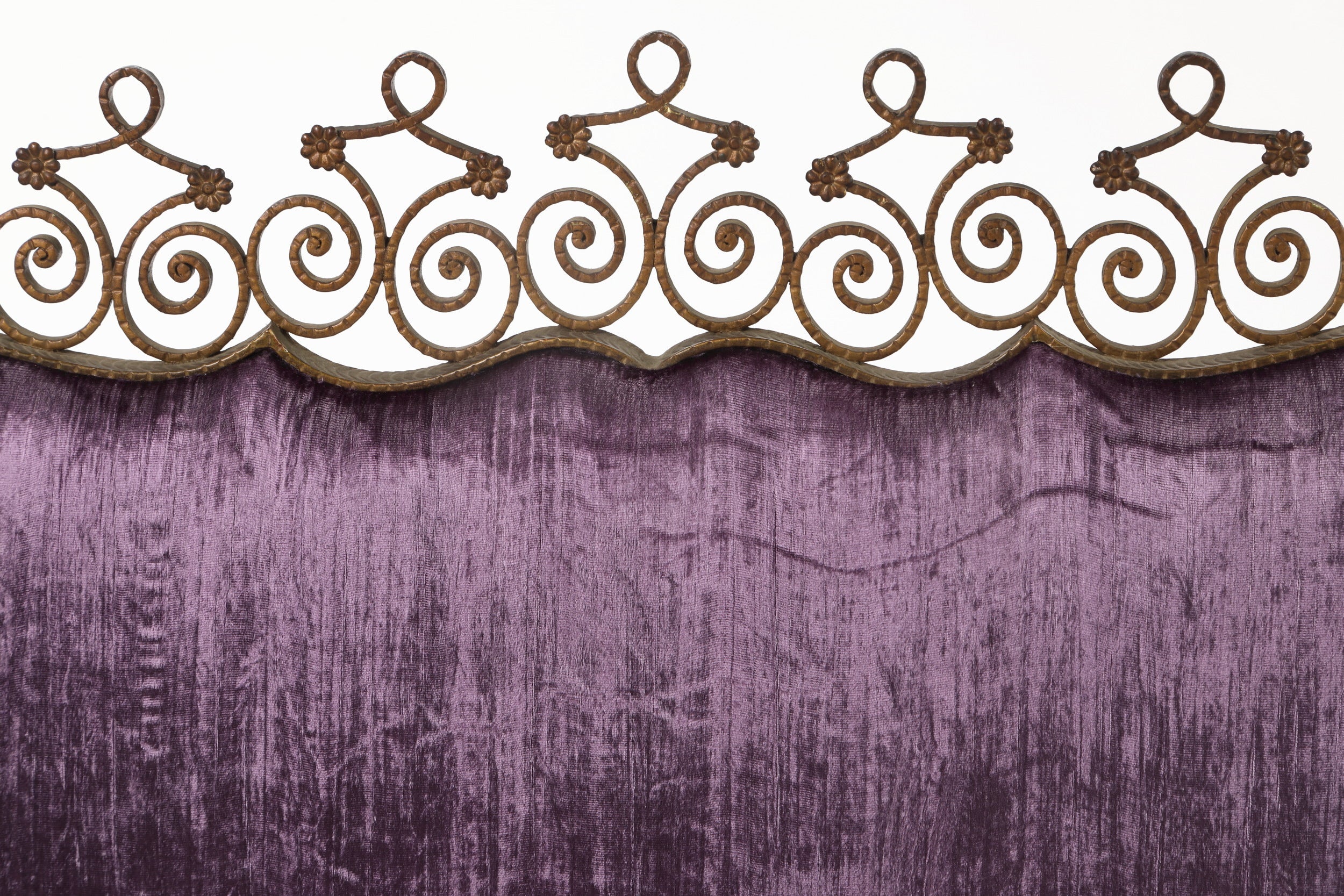 Pier Luigi Colli wrought iron bench from the 1950s