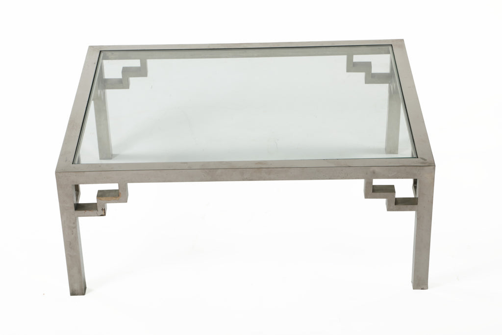 70's steel living room table