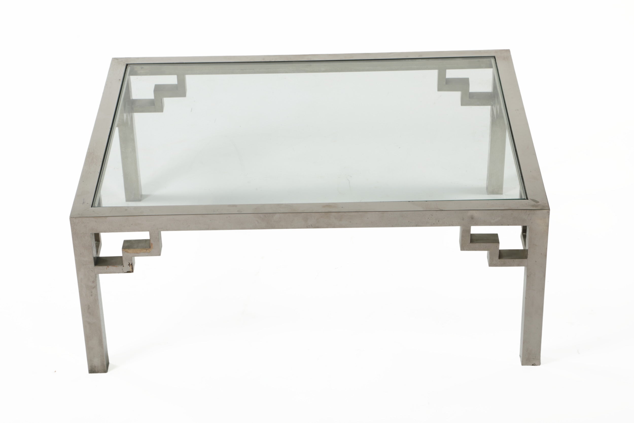 70's steel living room table