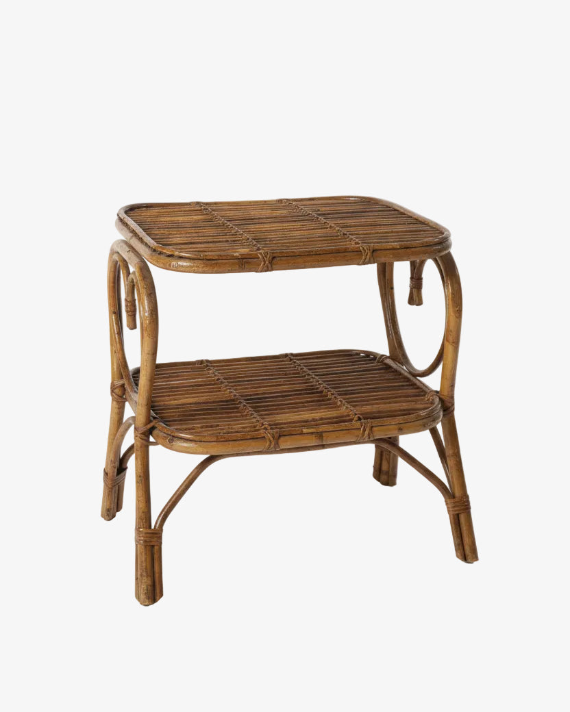 1960s bamboo coffee table