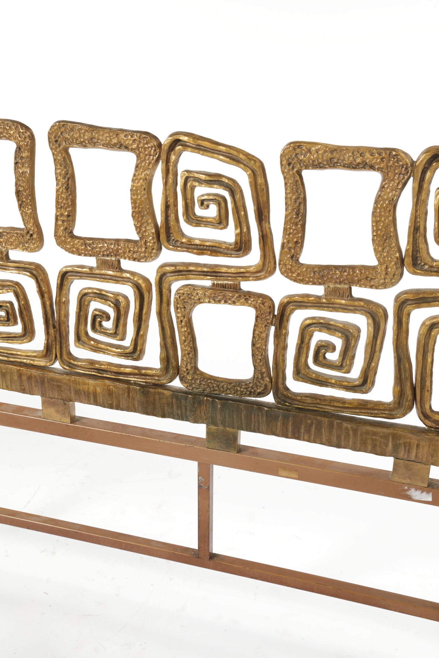 Luciano Frigerio bronze sculptural headboard from the 70s