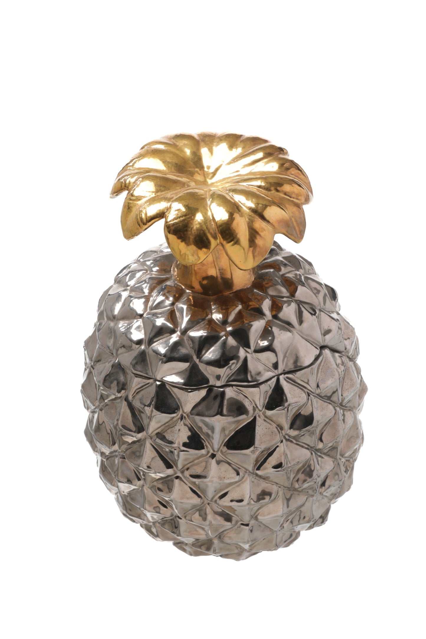 Ceramic pineapple shaped box