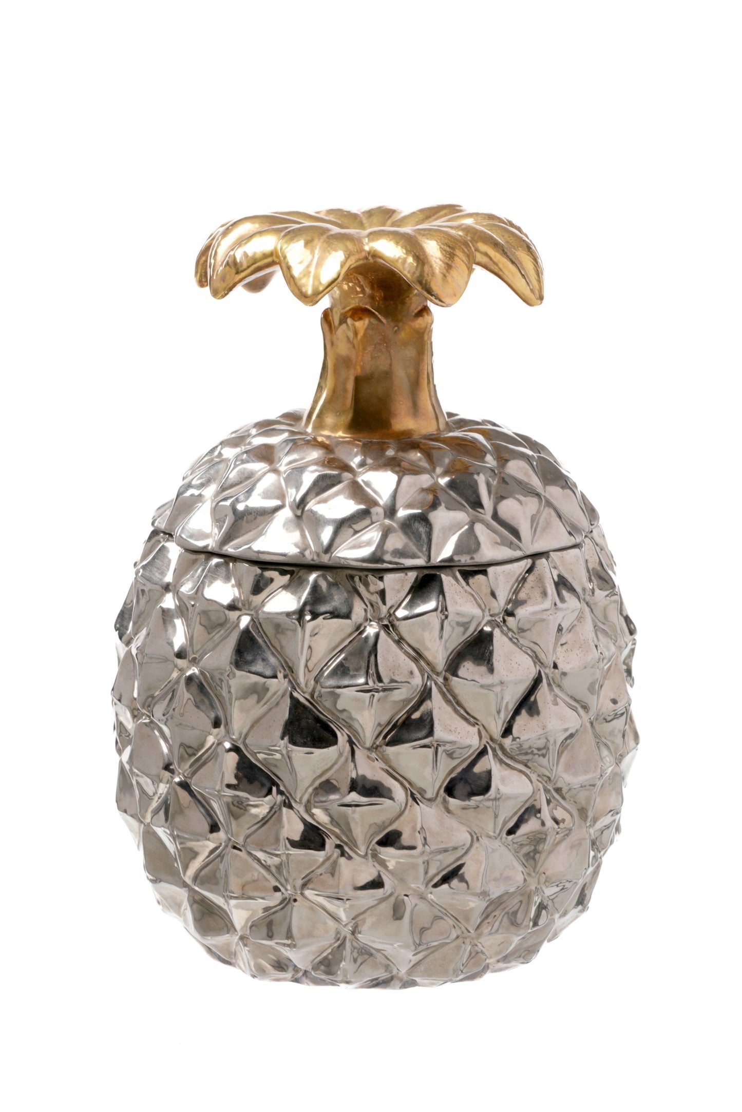 Ceramic pineapple shaped box