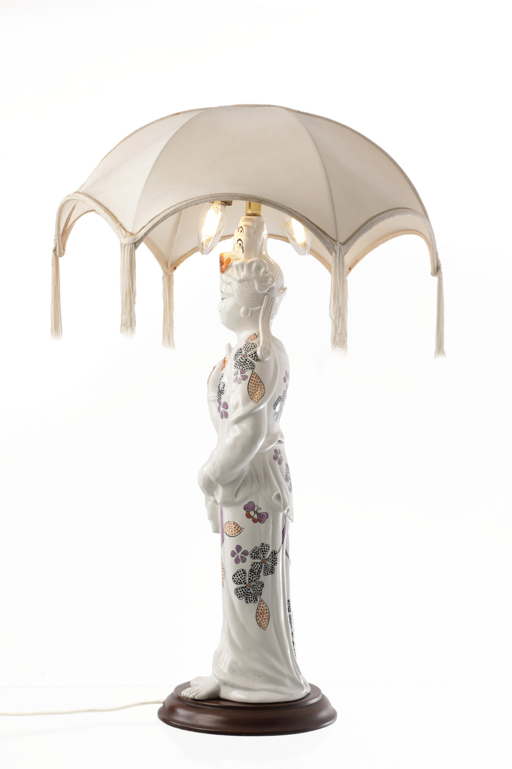 Lampada ceramica orientale anni 70
