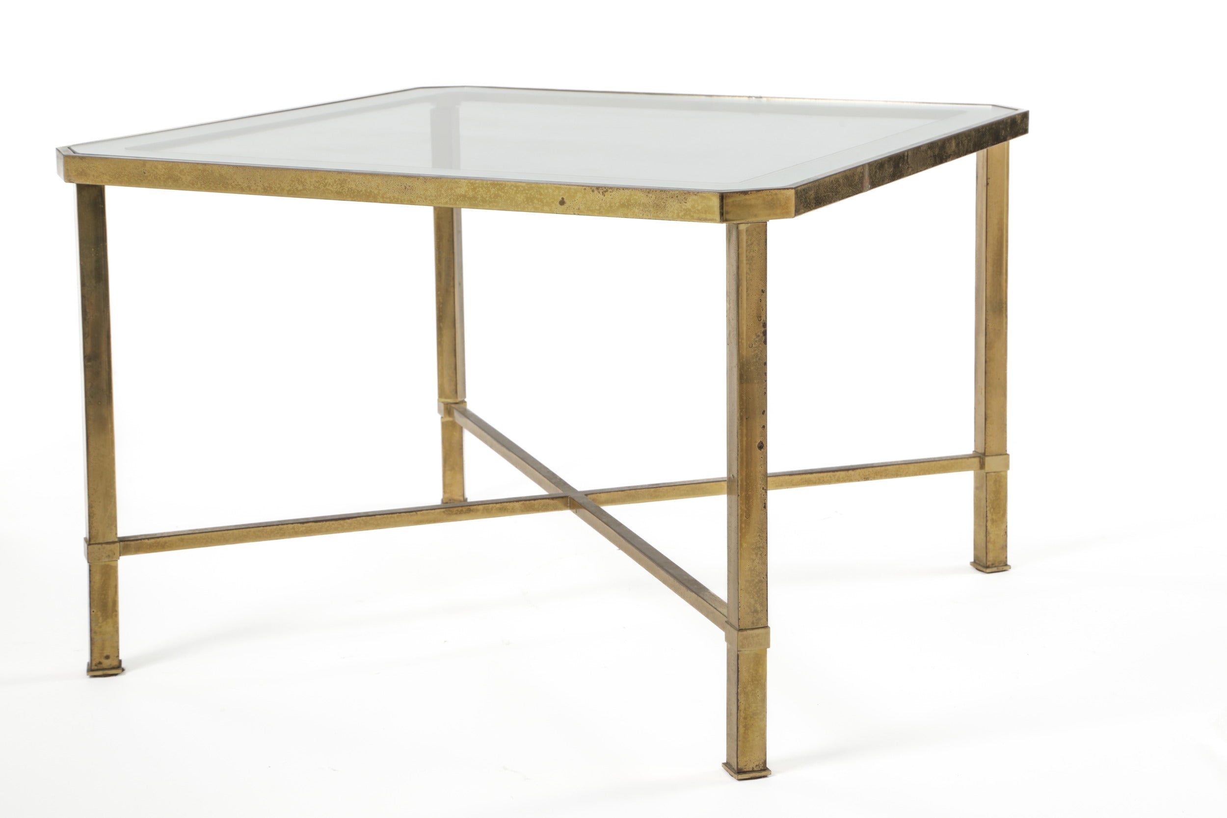 Tavolo salotto anni 70 ottone