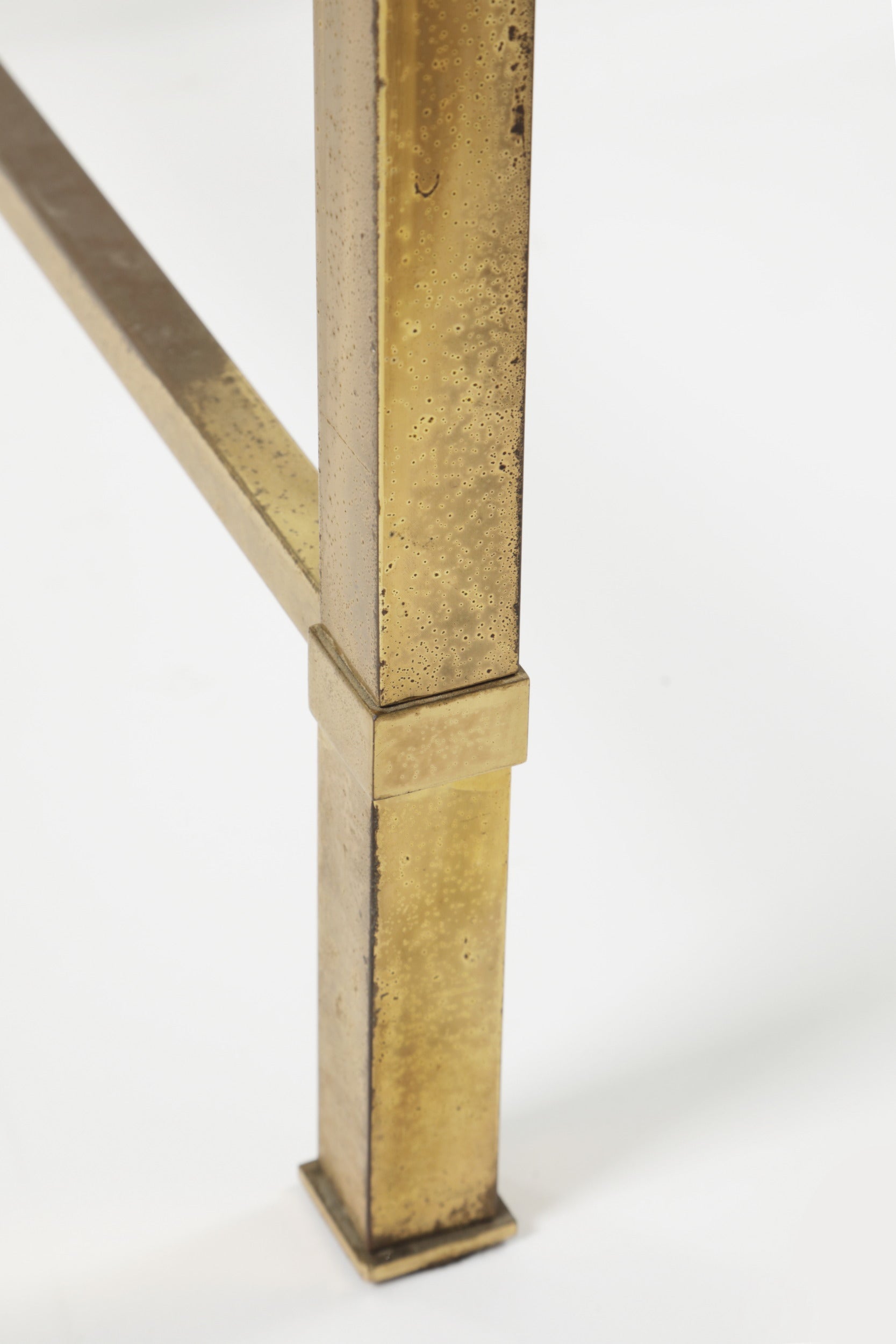 Tavolo salotto anni 70 ottone