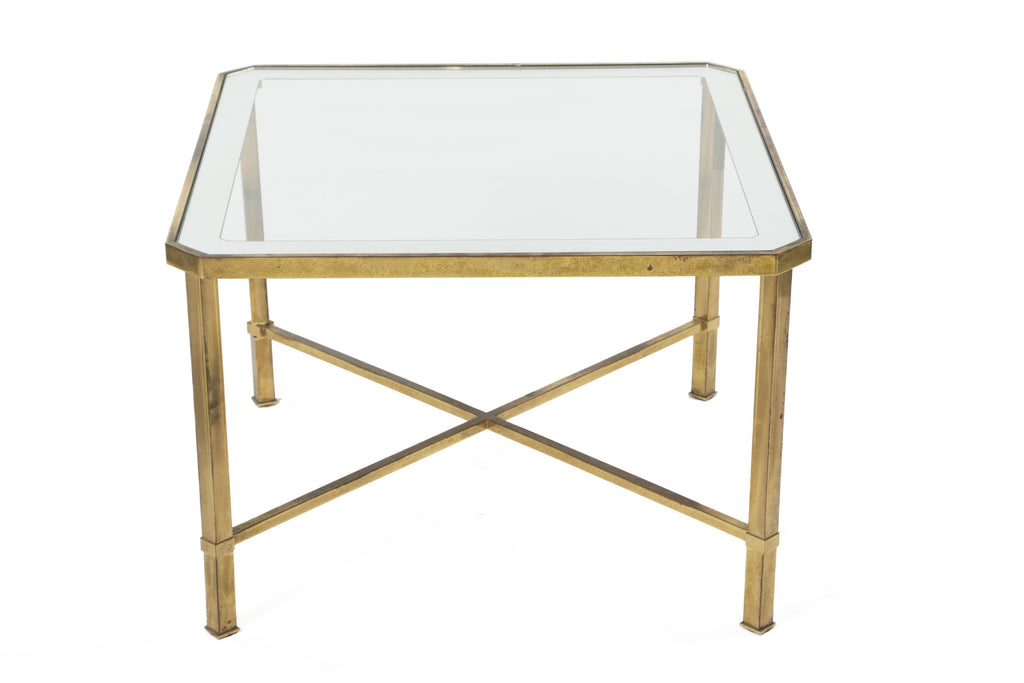 Tavolo salotto anni 70 ottone