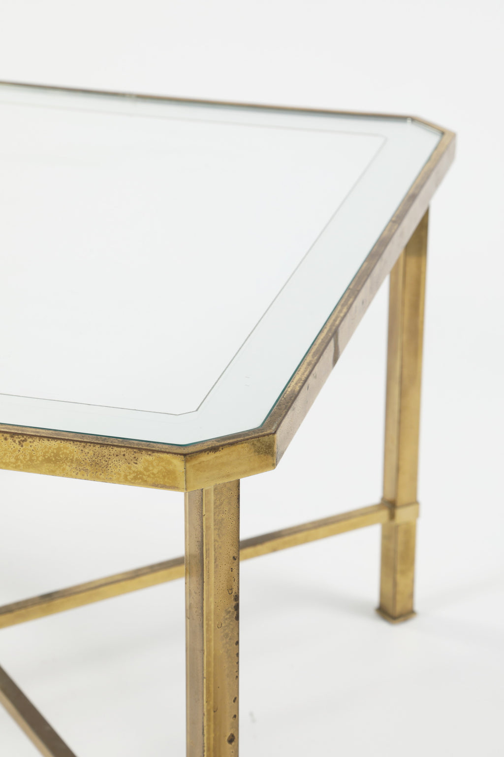 Tavolo salotto anni 70 ottone