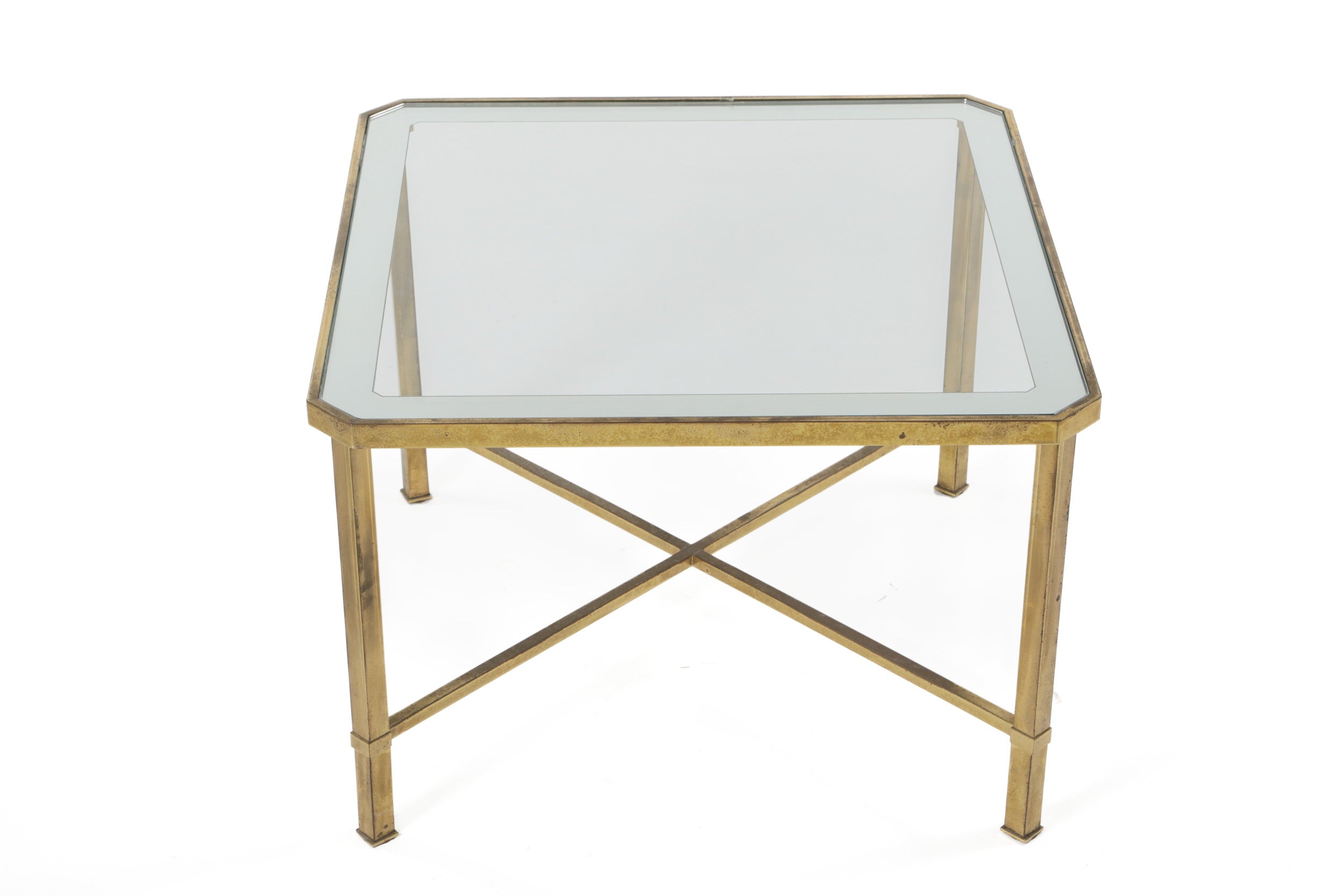 Tavolo salotto anni 70 ottone