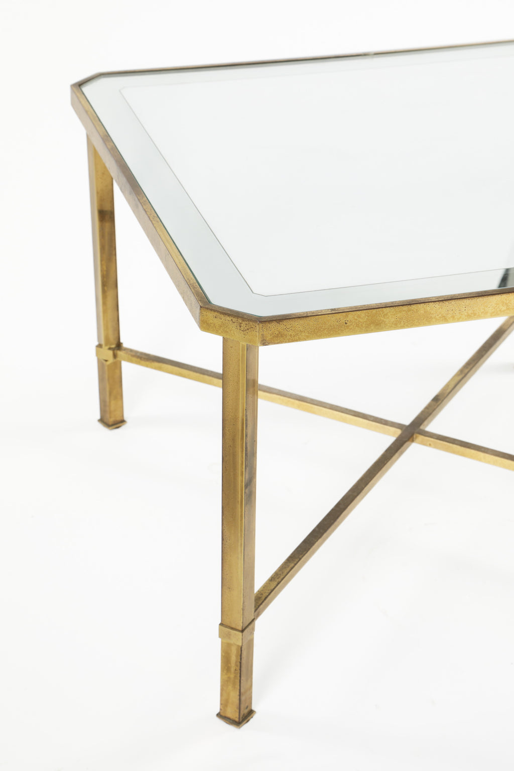 Tavolo salotto anni 70 ottone