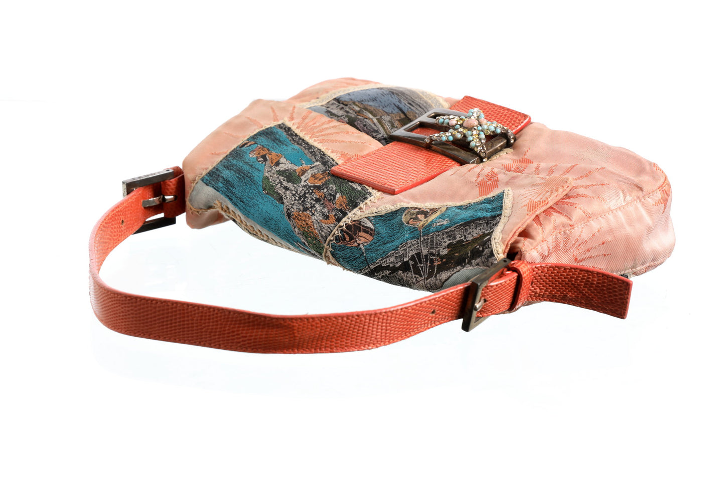 Baguette Limited Edition Fendi tessitura d'arte Lisio serie Saluti da Capri 2001