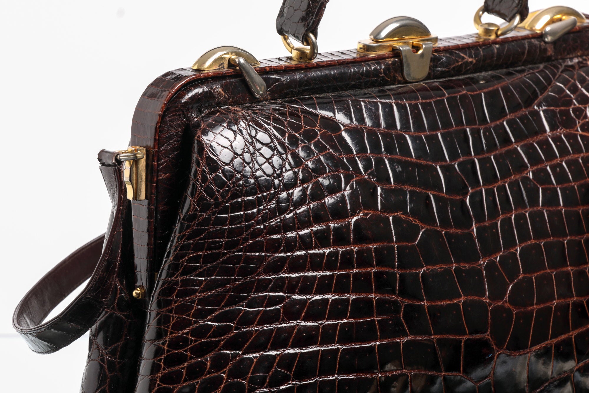 Borsa coccodrillo anni 70