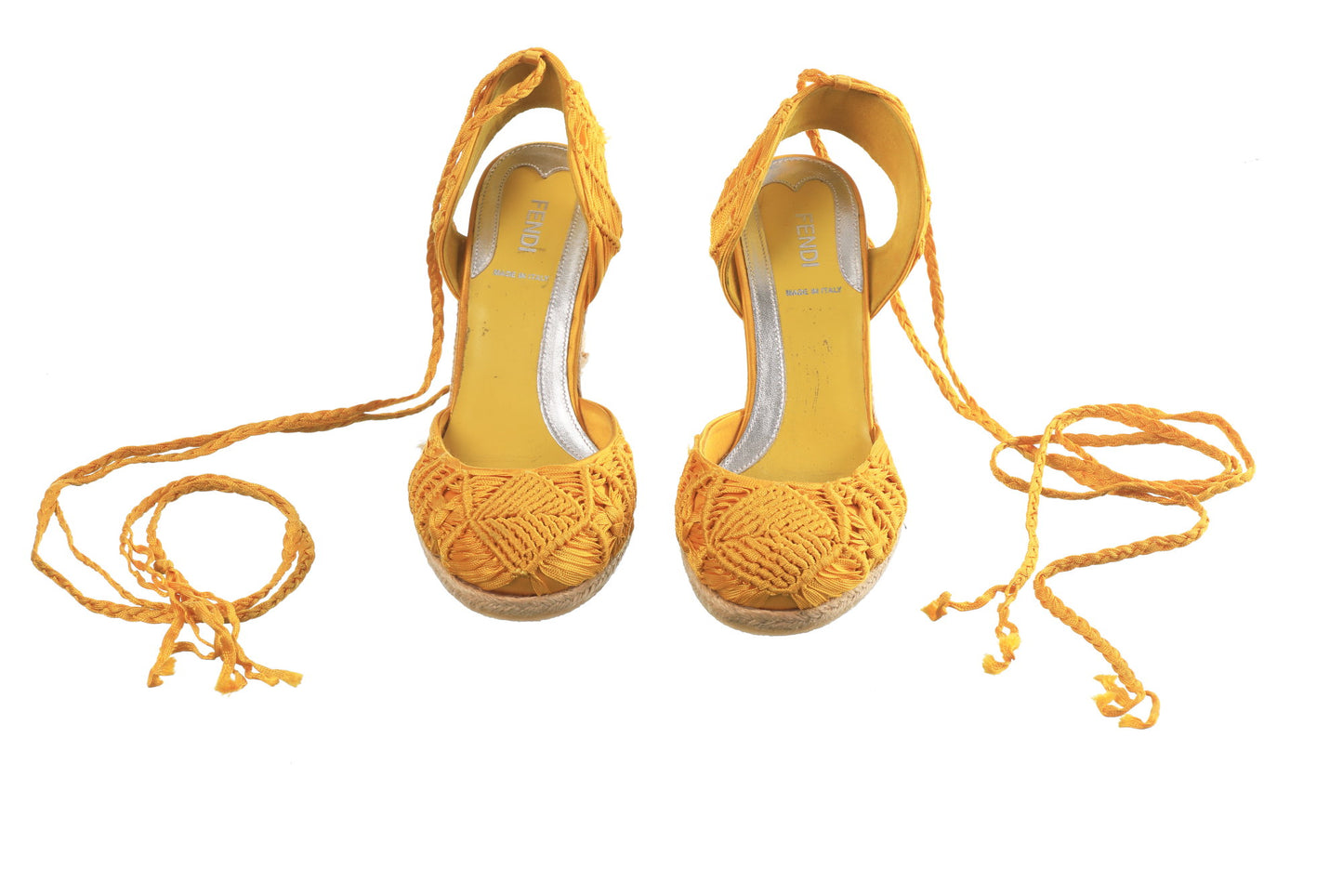 Fendi espadrilles with rope sole and heel