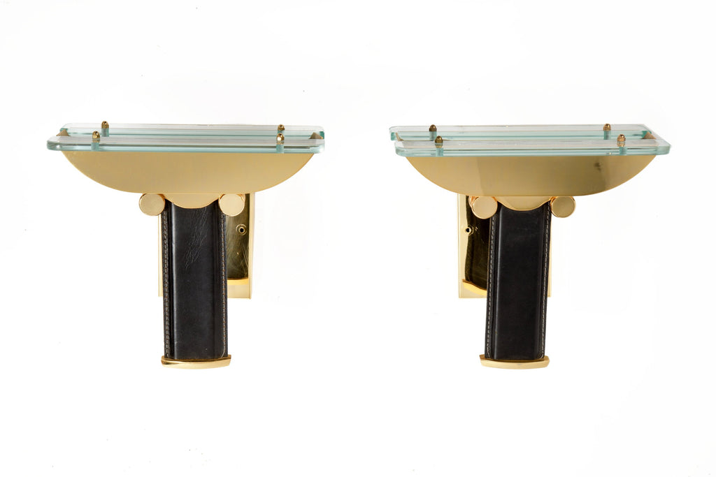 Pair of 70s Gianfranco Frattini wall lights