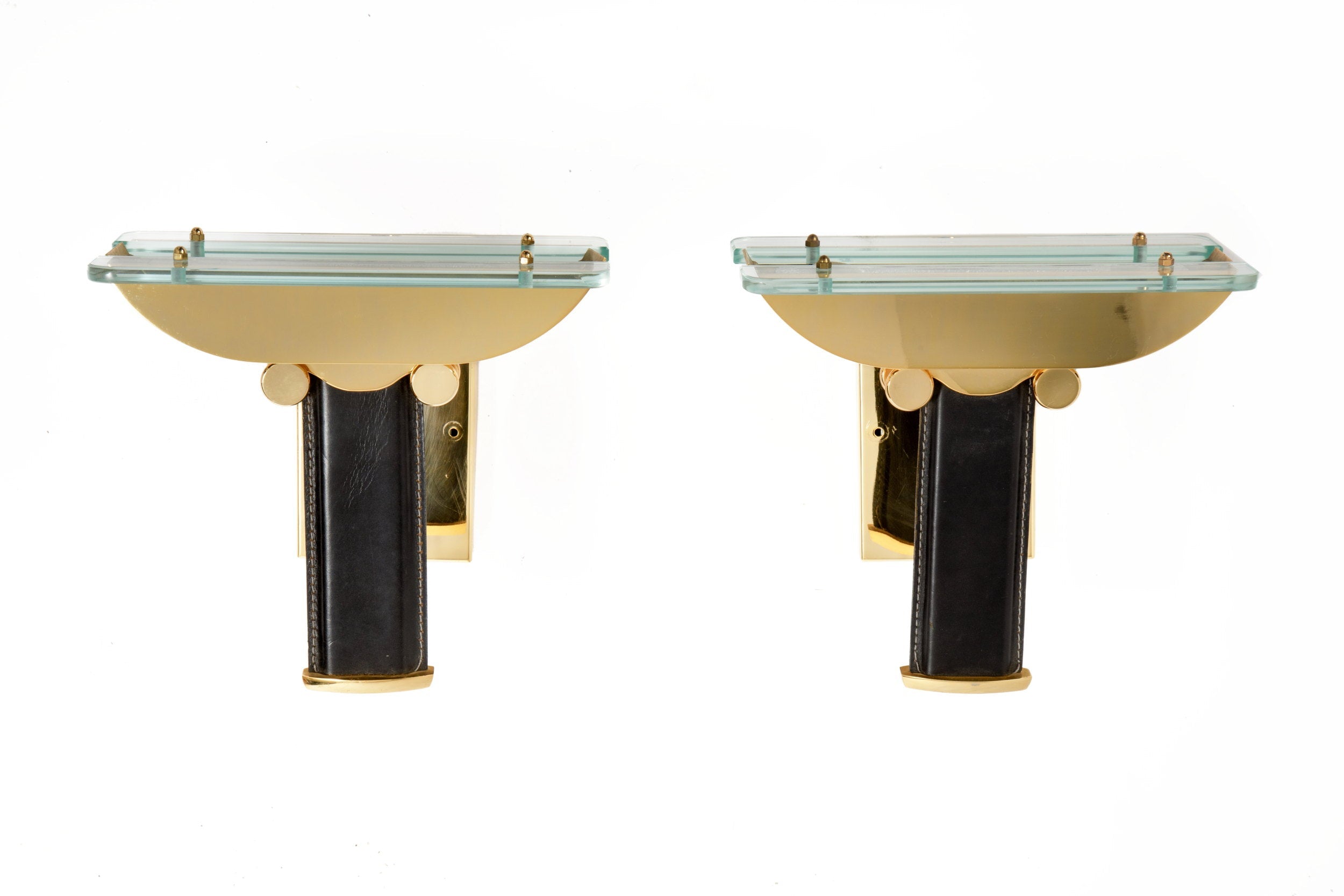 Pair of 70s Gianfranco Frattini wall lights