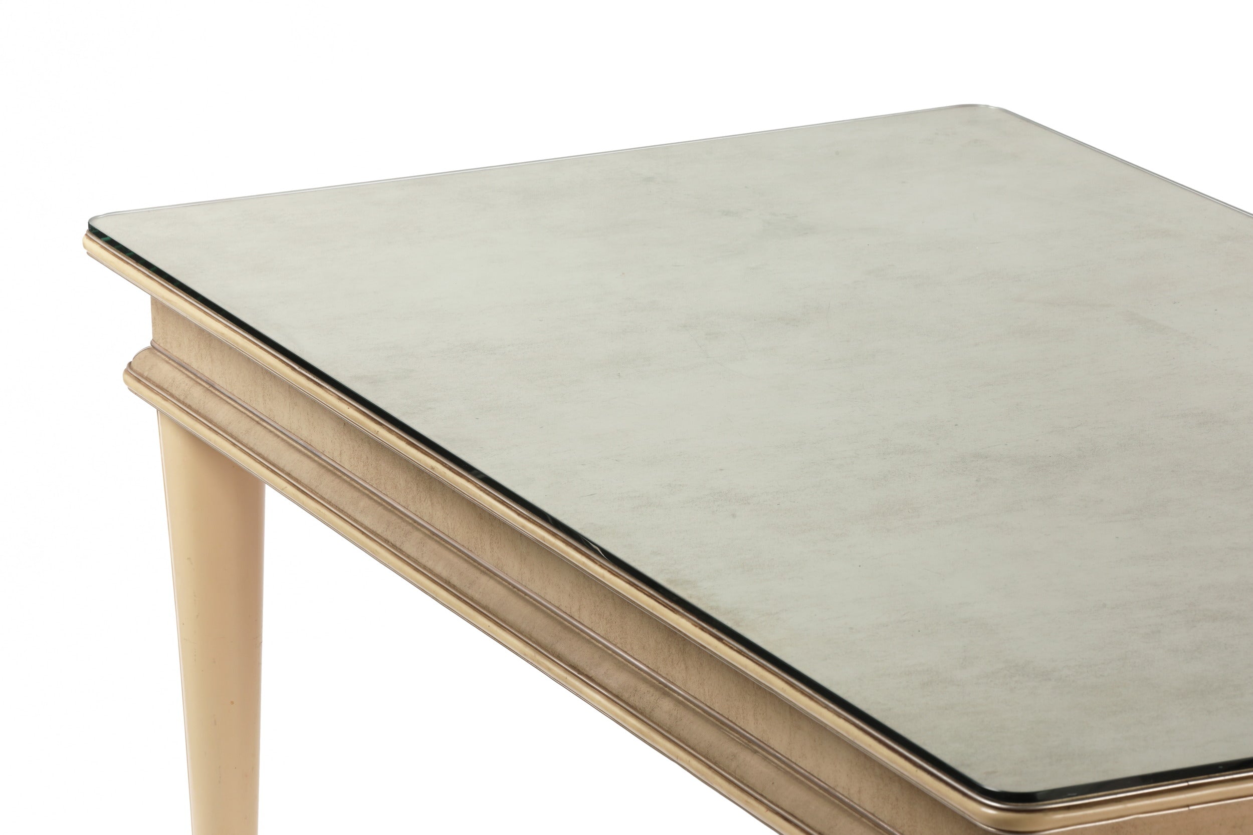 Umberto Mascagni table from the 50s in ivory skai