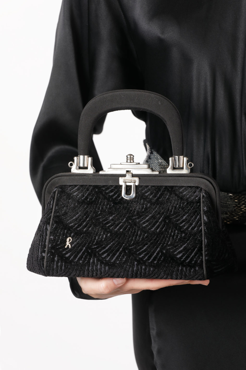 Borsa a tracolla e a manico Roberta Di Camerino nera