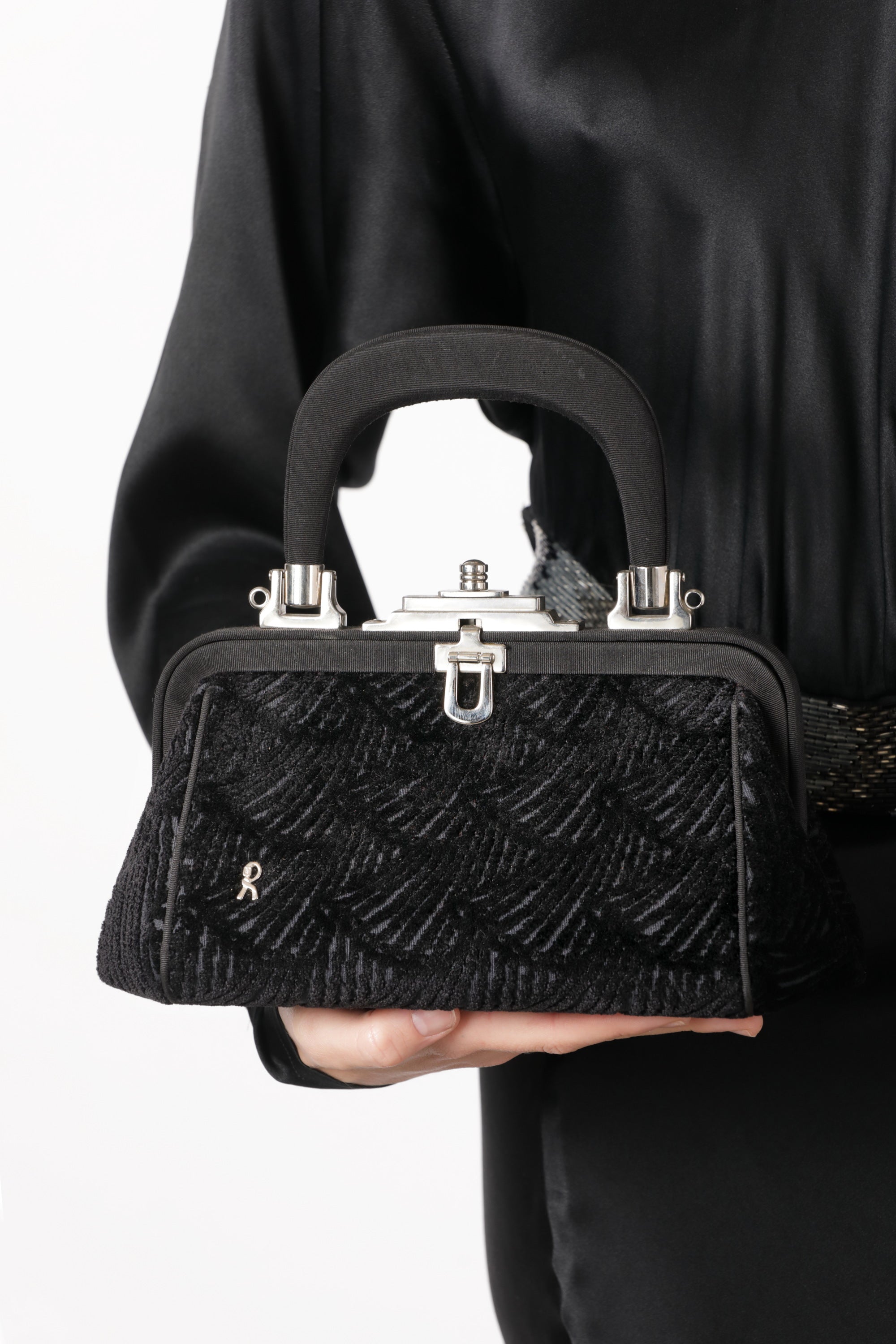 Borsa a tracolla e a manico Roberta Di Camerino nera