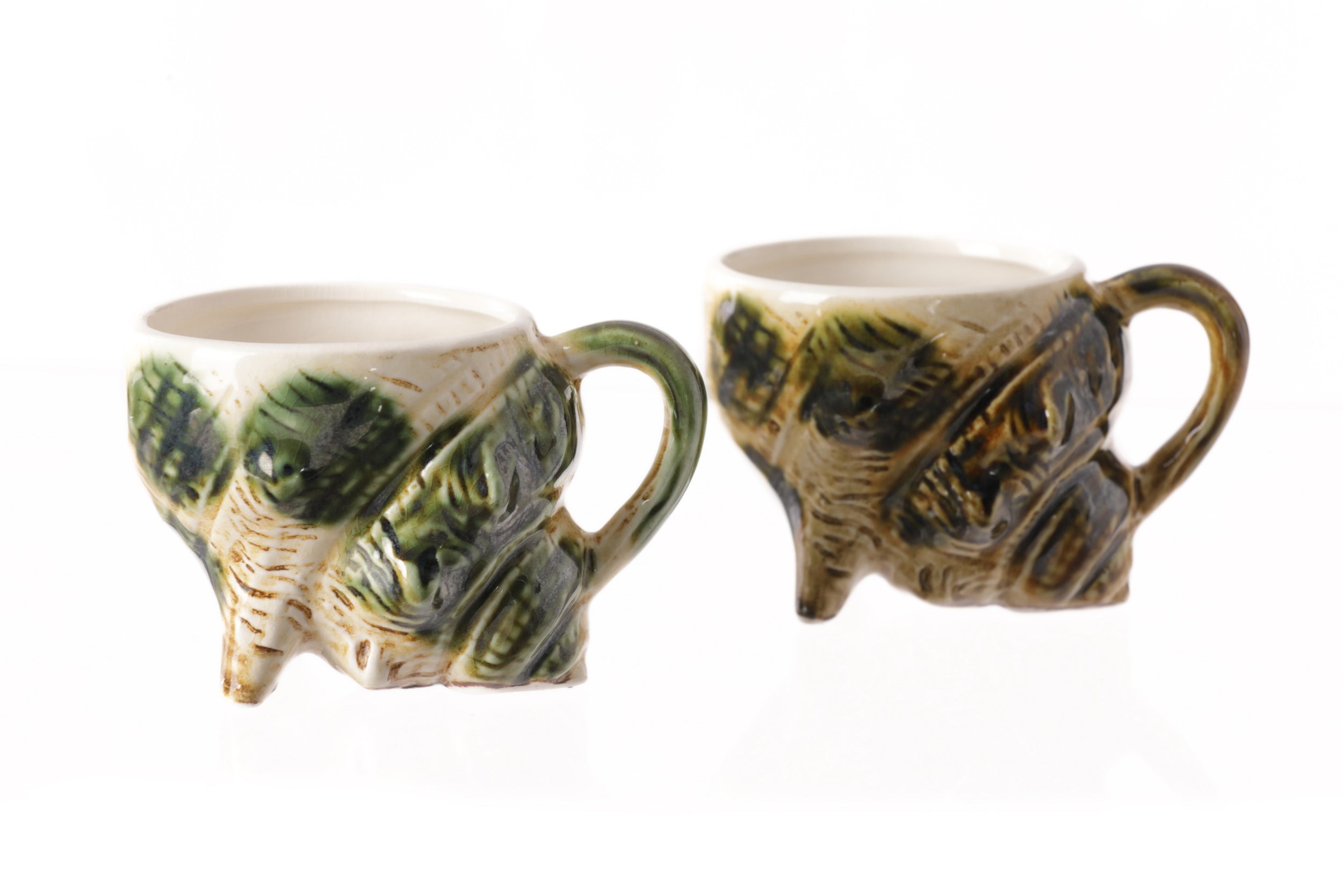 Servizio da caffè paguro per 9 persone ceramica smaltata anni 60