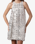Fendi dress in white honeycomb piqué