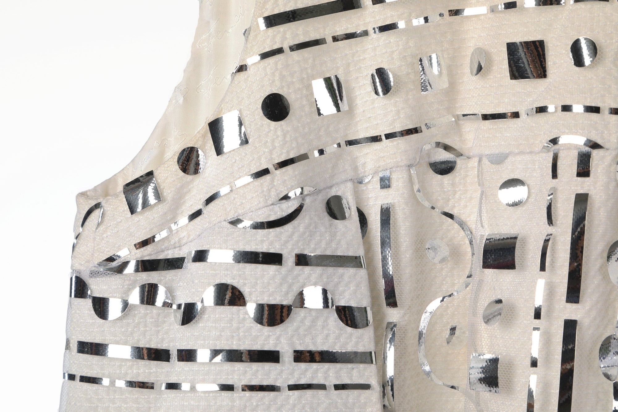 Fendi dress in white honeycomb piqué