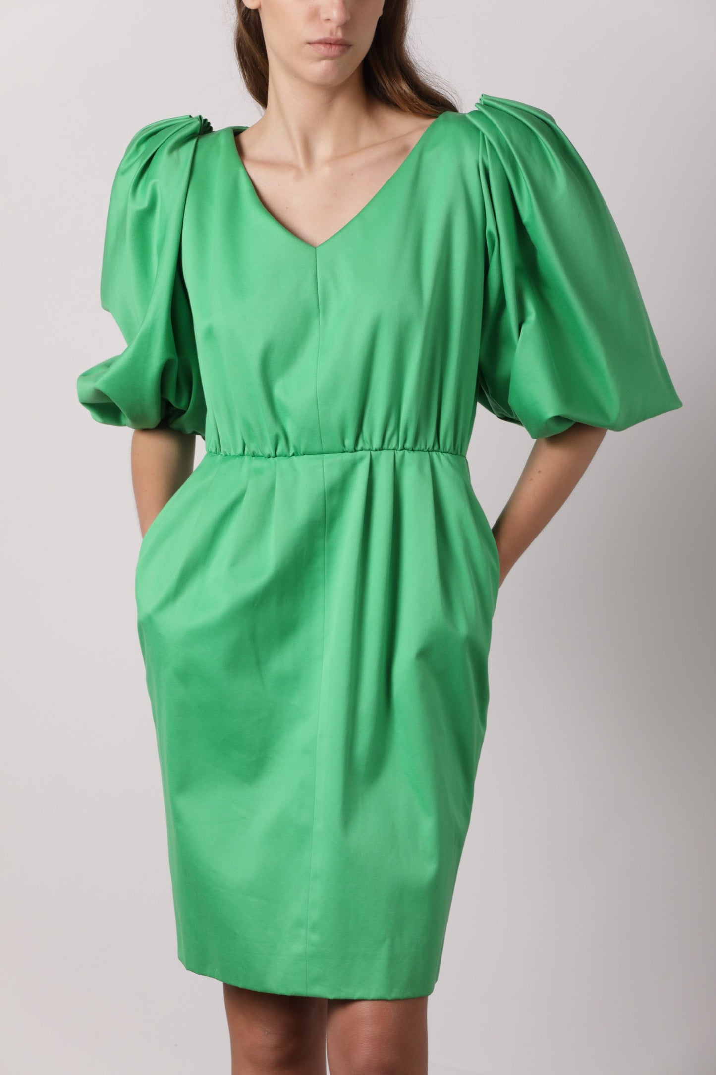 Yves Saint Laurent 80s emerald green dress