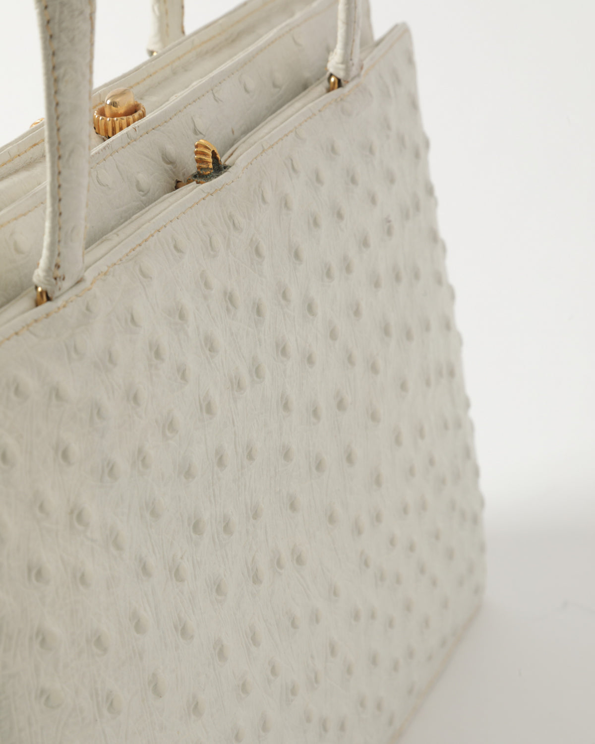 Borsa a mano in struzzo anni 60