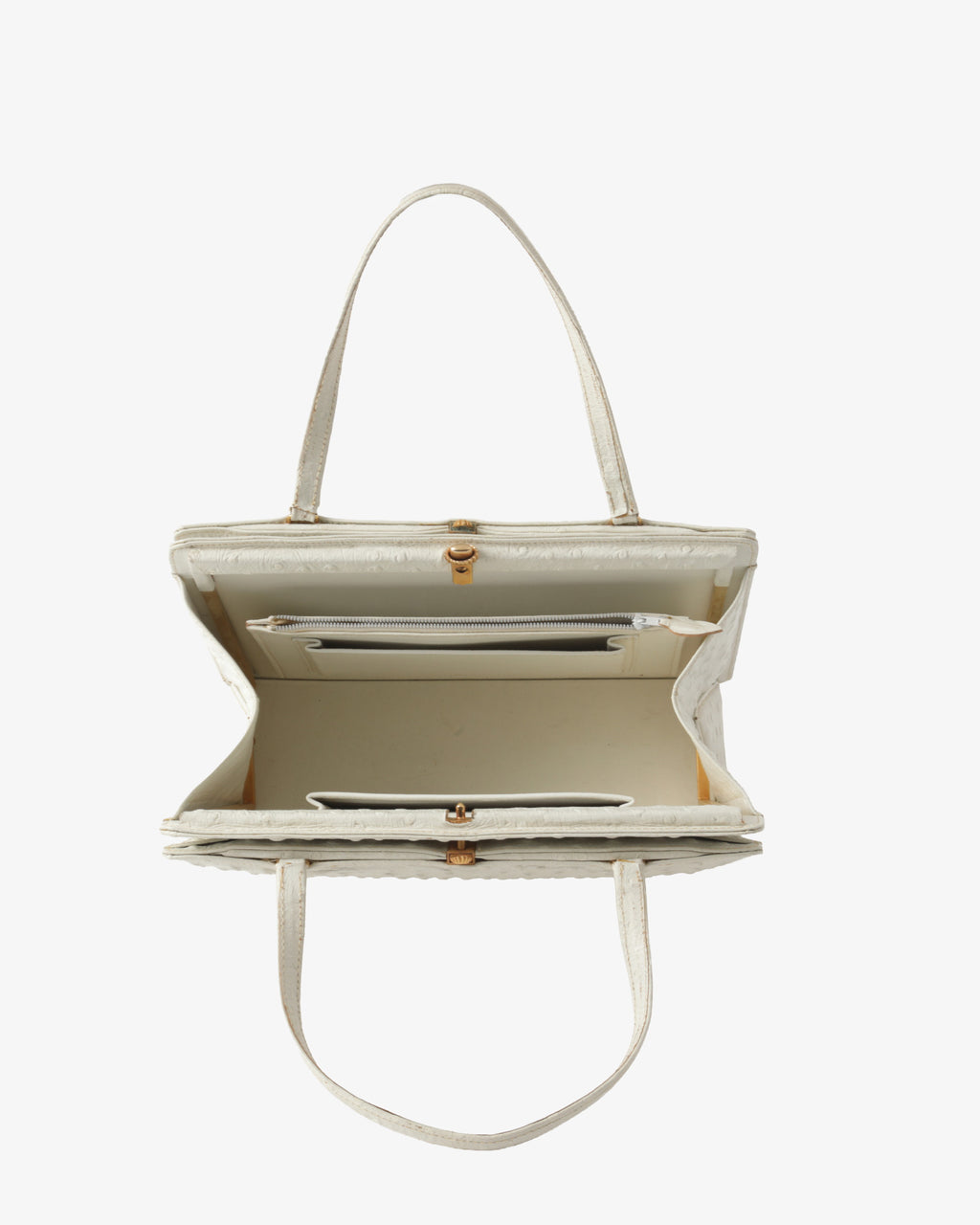 Borsa a mano in struzzo anni 60