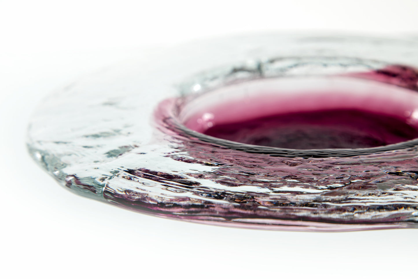 Purple Murano glass centerpiece from the 80s