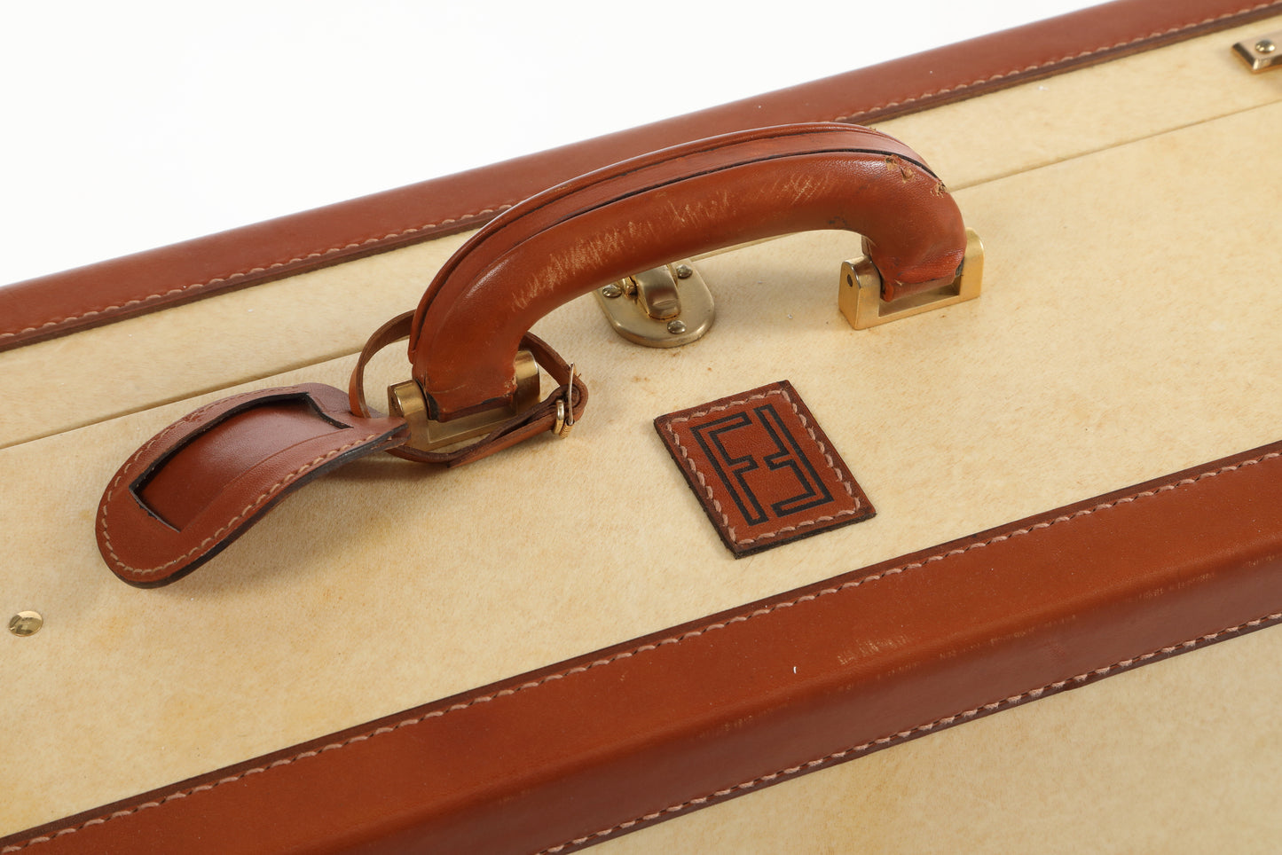 Fendi medium size parchment suitcase