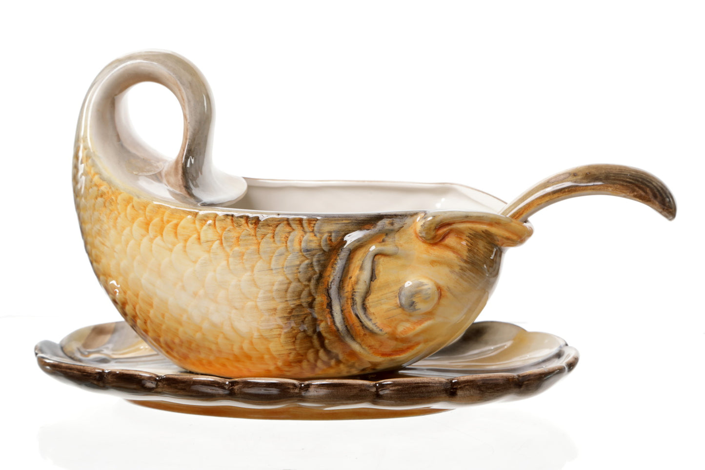 Ceramic fish service