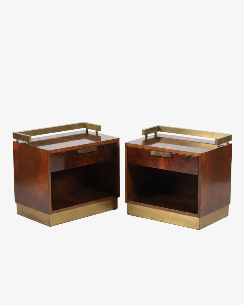 Pair of Frigerio bedside tables from Desio from the 70s