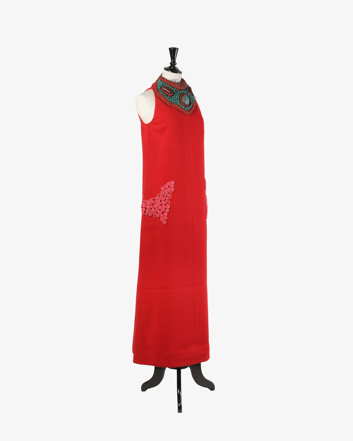 Abito lungo Rosso Valentino Boutique 1967