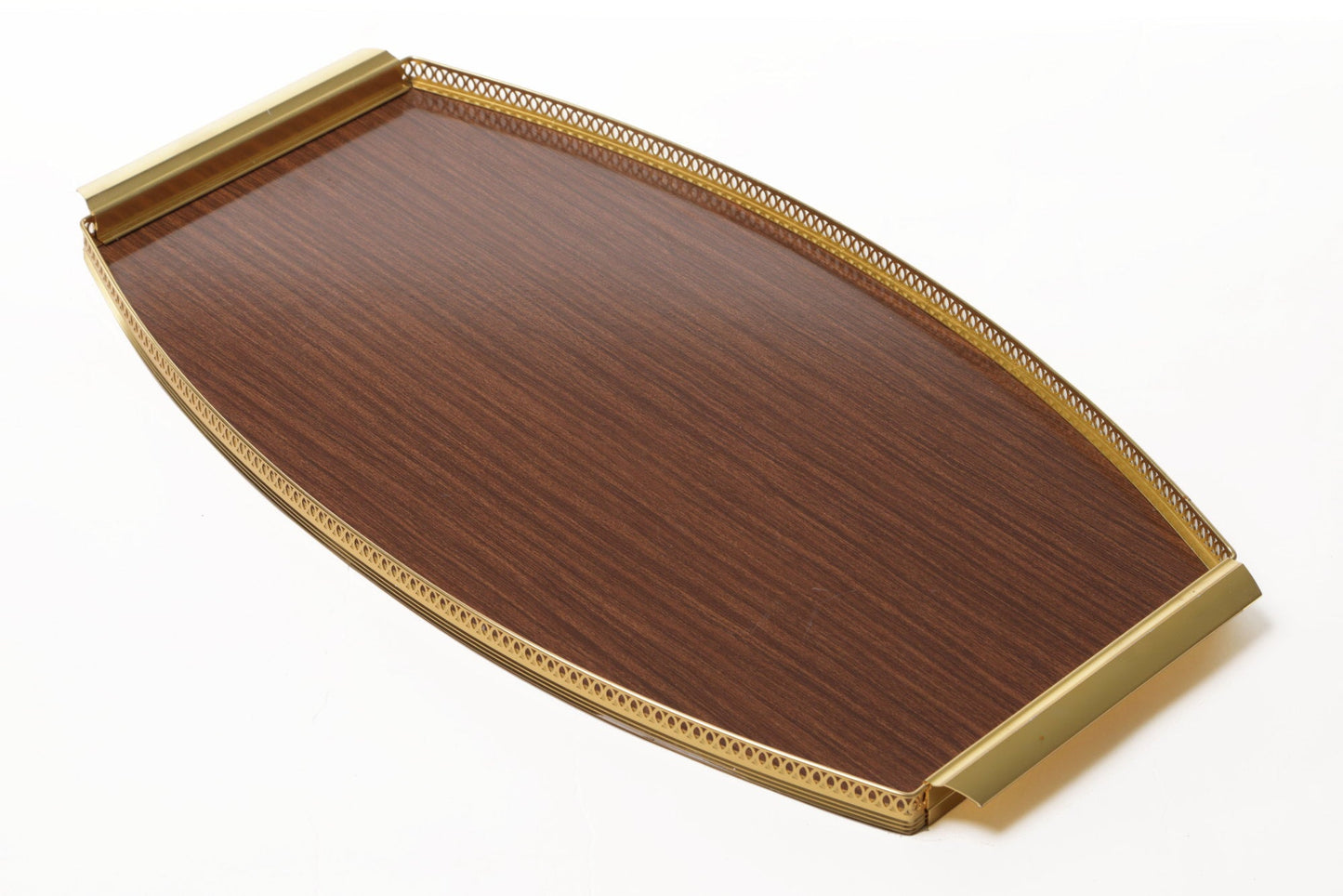 Oval teak tray from the 70s